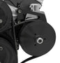 Small Block Chevy Deluxe Power Steering Bracket - LWP  Saginaw - Black