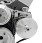 Small Block Chevy Deluxe Power Steering Bracket - LWP  Saginaw - Silver