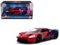 2017 Ford GT "Spider-Man" Theme "Marvel" Series 1/32 Diecast Model Car by Jada  free shipping USA