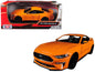 2018 Ford Mustang GT 5.0 Orange with Black Wheels 1/24 Diecast Model Car by Motormax  free shipping USA