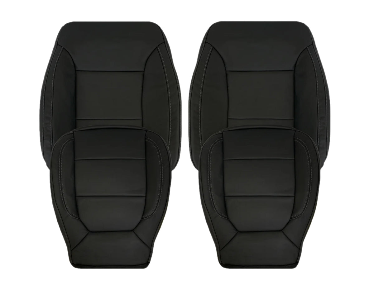 2019-2022 Chevy Silverado & GMC Sierra Non-Perforated Replacement Seat Cover in Black : Choose Your Side & Material