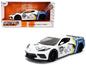 2020 Chevrolet Corvette Stingray C8 #89 "Michelin" White with Yellow and Blue Stripes "Bigtime Muscle" Series 1/24 Diecast Model Car by Jada  free shipping USA