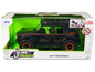 2021 Ford Bronco Matt Black with Orange Stripes and Roof Rack "Addictive Desert Designs" "Just Trucks" Series 1/24 Diecast Model Car by Jada  free shipping USA