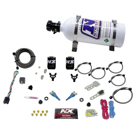 Nitrous Express - DODGE  92- 95 TBI (50-75-100-125HP) DUAL NOZZLE WITH 5LB BOTTLE  - 20213-05