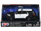 2022 Ford Police Interceptor Utility Black and White Unmarked "Law Enforcement and Public Service" Series 1/43 Diecast Model Car by Motormax  free shipping USA