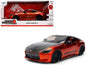 2023 Nissan Z Orange Metallic with Carbon Hood and Black Top "JDM Tuners" Series 1/24 Diecast Model Car by Jada  free shipping USA