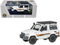 2023 Toyota Land Cruiser 71 White "70th Anniversary" with Stripes and Roofrack 1/64 Diecast Model Car by Paragon Models  free shipping USA