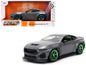 2024 Ford Mustang RTR Gray with Green Wheels "Bigtime Muscle" Series 1/24 Diecast Model Car by Jada  free shipping USA