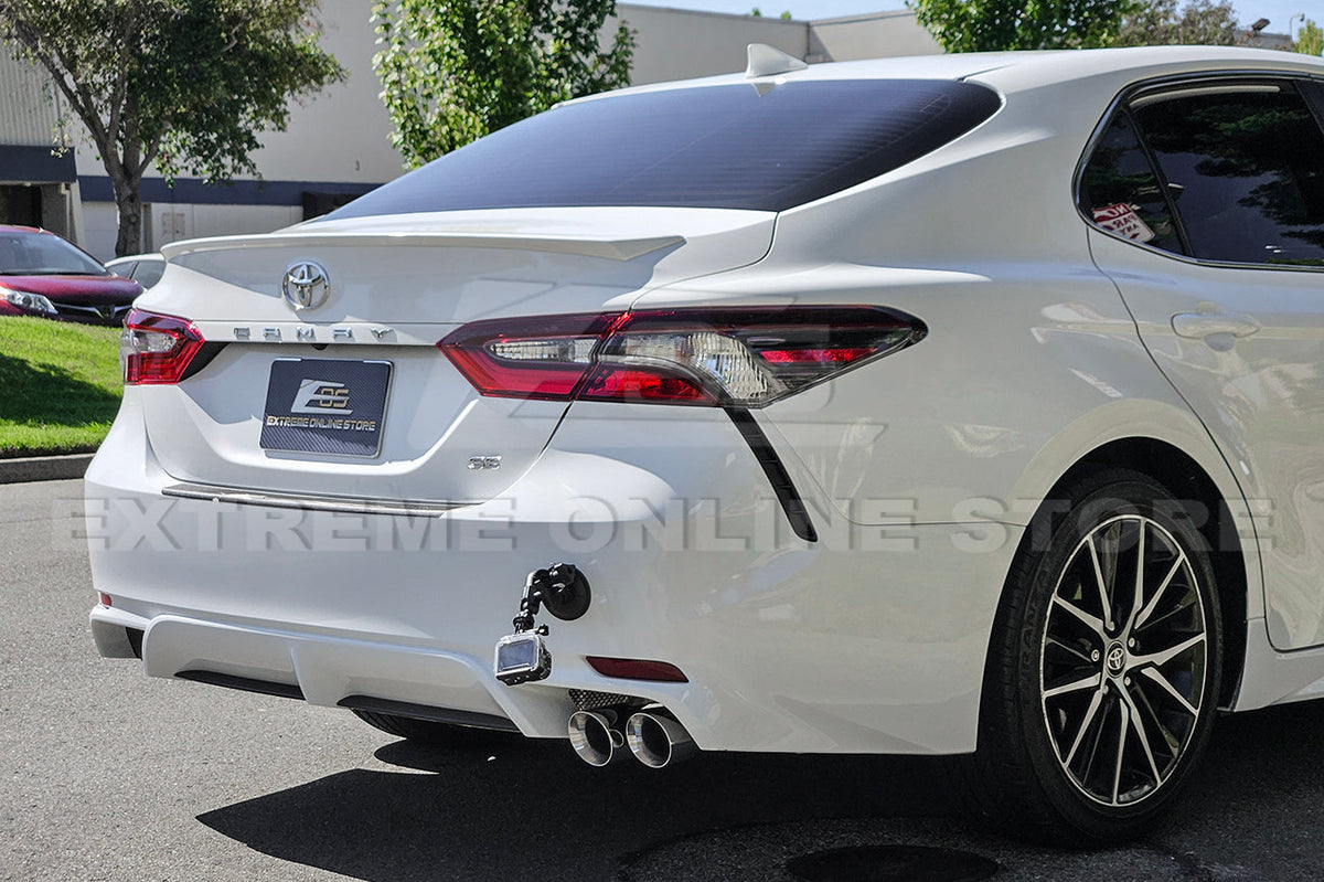 2018-2024 Toyota Camry SE Muffler Delete Single Exit Axle Back Burnt Tips Exhaust