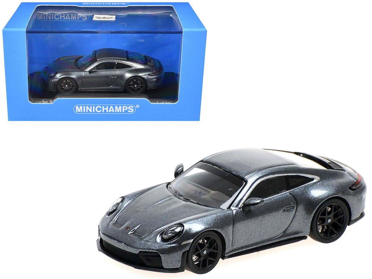 2025 Porsche 911 (992.2) GT3 Touring Gray Metallic Limited Edition to 240 pieces Worldwide 1/64 Diecast Model Car by Minichamps  free shipping USA