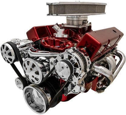 Small Block Chevy Ultra Serpentine System - All Inclusive - AC & ALT - Chrome