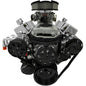 Small Block Chevy Ultra Serpentine System - All Inclusive - AC & ALT - Black