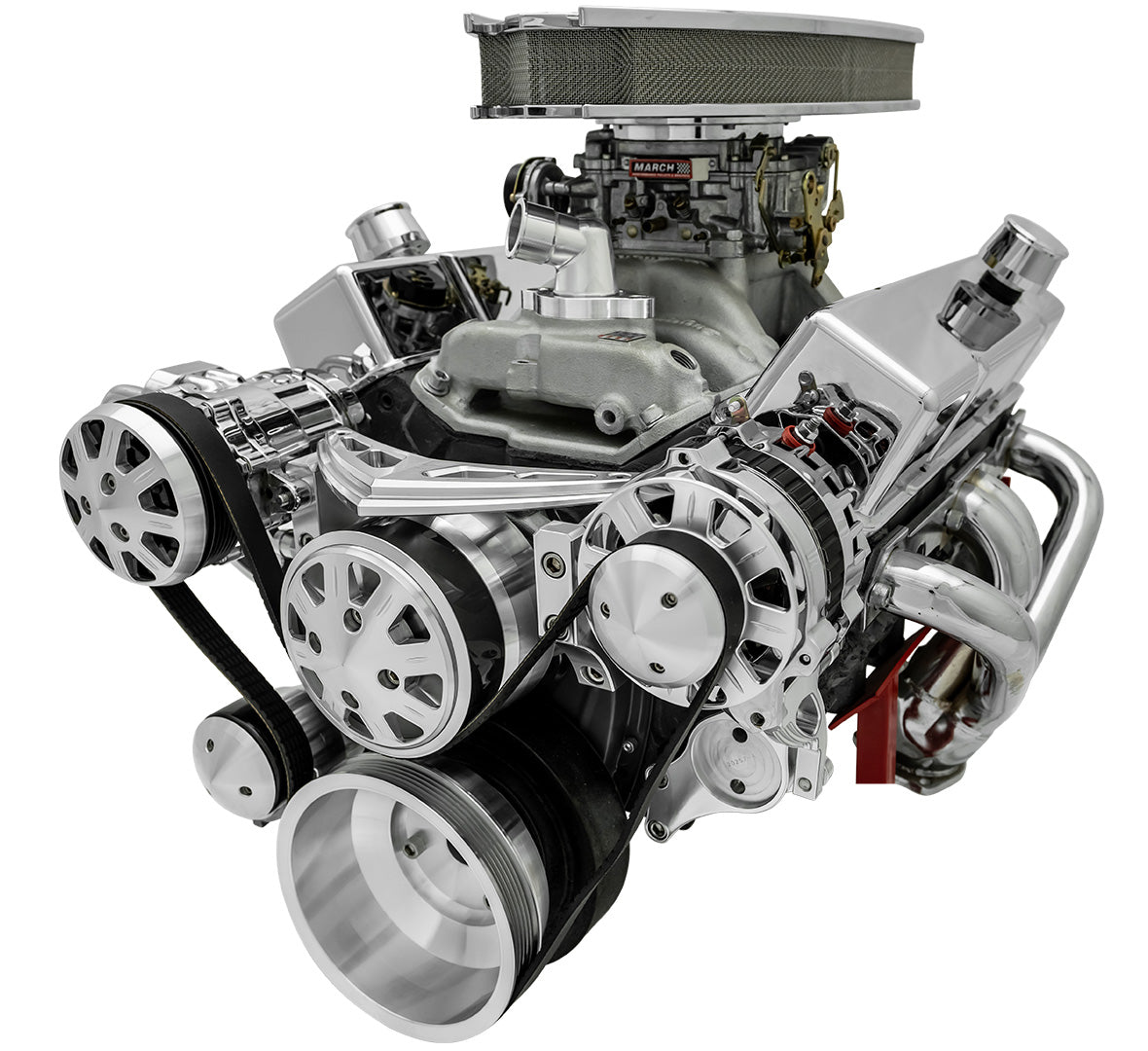 Small Block Chevy Ultra Serpentine System - All Inclusive - AC & ALT