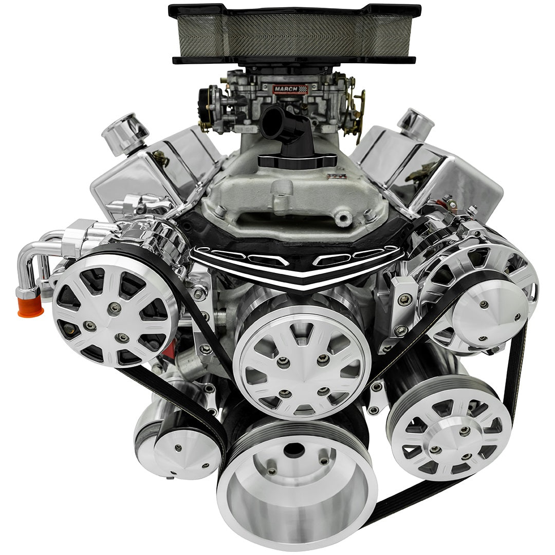 Small Block Chevy Black Onyx Ultra Track Serpentine Kit (AC/PS/ALT)
