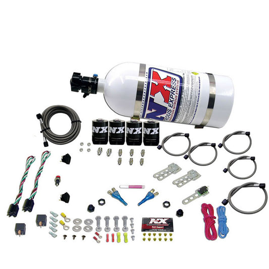 Nitrous Express - DODGE EFI DUAL STAGE (50-75-100-150HP) X 2 WITH 10LB BOTTLE  - 20324-10
