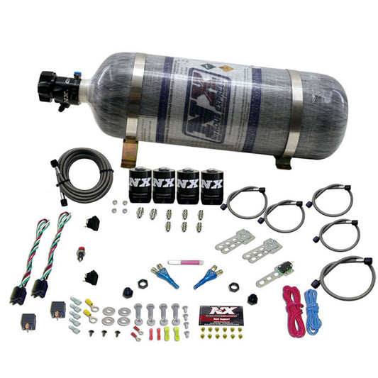 Nitrous Express - DODGE EFI DUAL STAGE (50-75-100-150HP) X 2 WITH COMPOSITE BOTTLE  - 20324-12