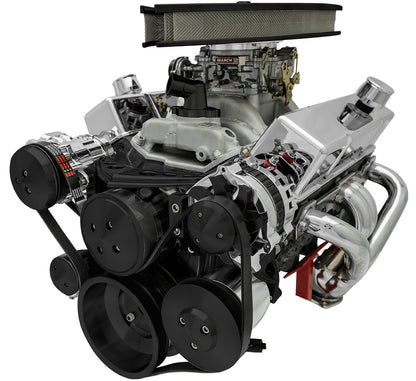 Big Block Chevy Ultra Serpentine System - All Inclusive - AC & PS - Black