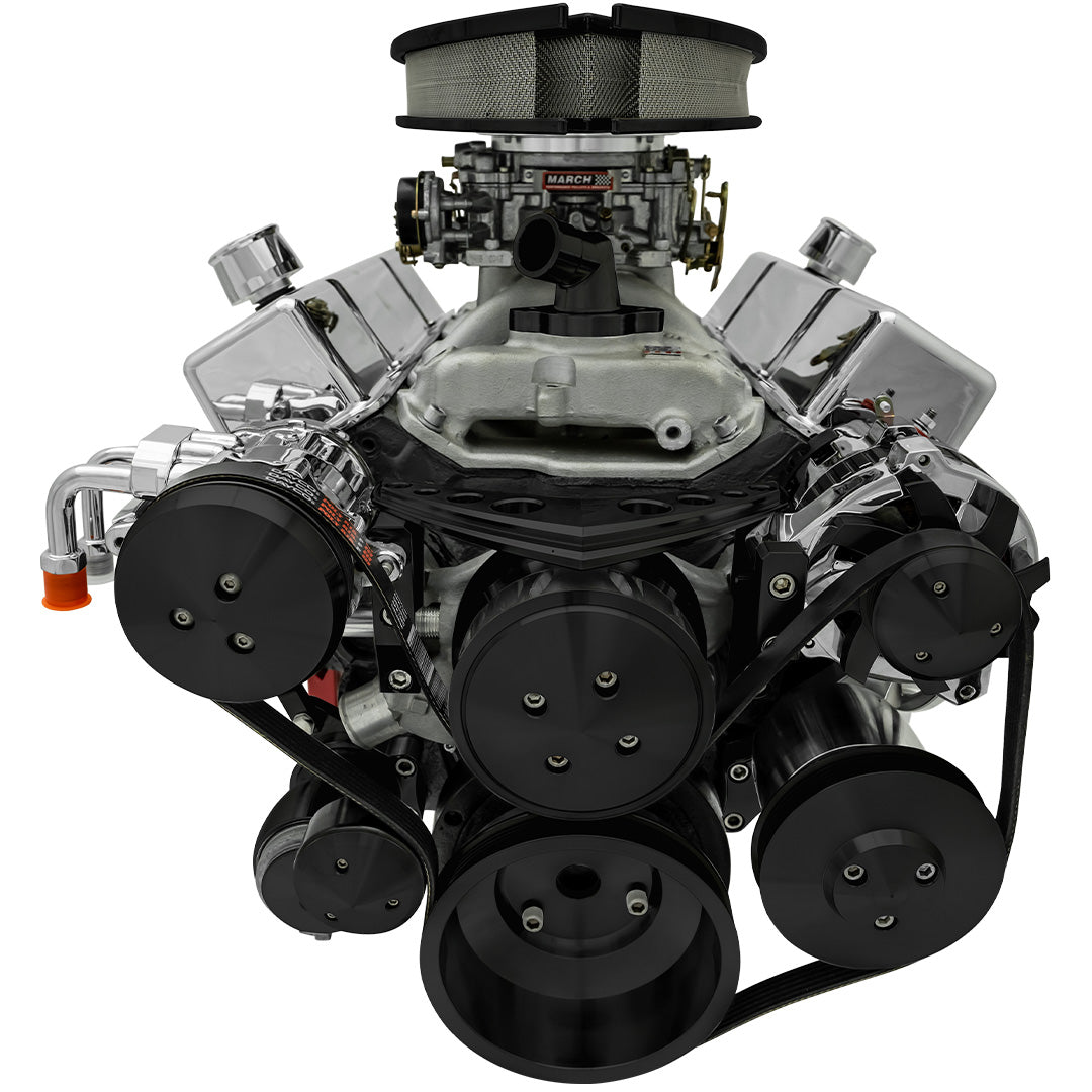 Big Block Chevy Ultra Serpentine System - All Inclusive - AC & PS - Black