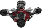 Big Block Chevy Serpentine Conversion - Outward - AC & Alternator - Black