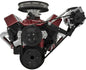 Small Block Chevy Serpentine Conversion Ultra; Outward - Alternator Only - Black