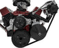 Small Block Chevy High Flow Serpentine Conversion  Outward - Saginaw-Key - Black