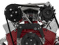Small Block Chevy High Mount AC & ALT Bracket - SWP - Black