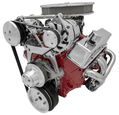 Small Block Chevy High Moutn Serpentine Conversion - AC & ALT