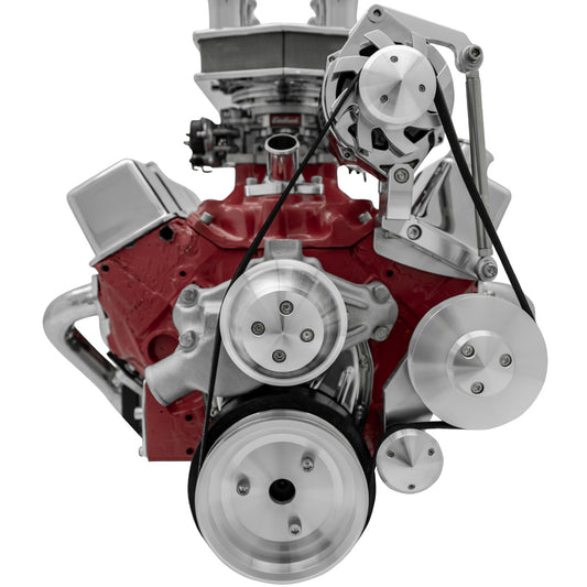 Big Block Chevy Serpentine Conversion - Inward - SWP - AC & PS - GMT2