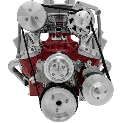 Big Block Chevy Serpentine Conversion Ultra; Inward; SWP; AC & PS; Saginaw-Key