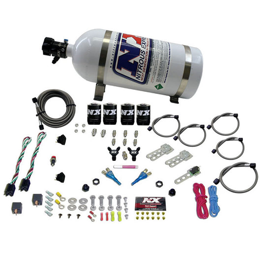 Nitrous Express - SPORT COMPACT EFI DUAL STAGE (35-75) X 2 WITH 10LB BOTTLE - 20927-10