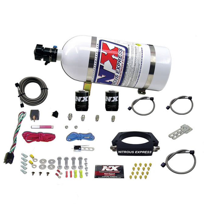 Nitrous Express - LS 90mm PLATE SYSTEM (50-400HP) W/ 10LB BOTTLE - 20934-10