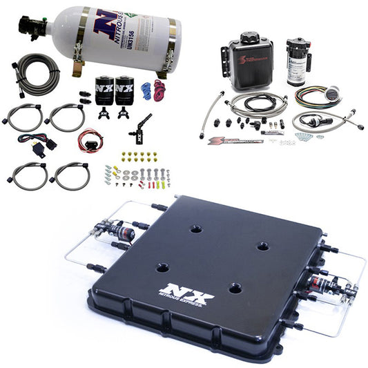 Nitrous Express - Nitrous & Water Methanol System W/Billet LT4 Supercharger Lid - 20939BMF-10