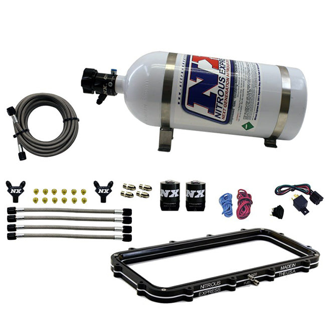 Nitrous Express - Holley High Ram Plenum Plate System W/ 5lb Bottle - 20940-05