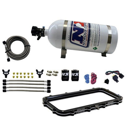 Nitrous Express - Holley High Ram Plenum Plate System W/ 5lb Bottle - 20940-05