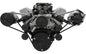 Chevy LT1 Gen II Serpentine Conversion - Outward - AC & ALT - Corvette - Black