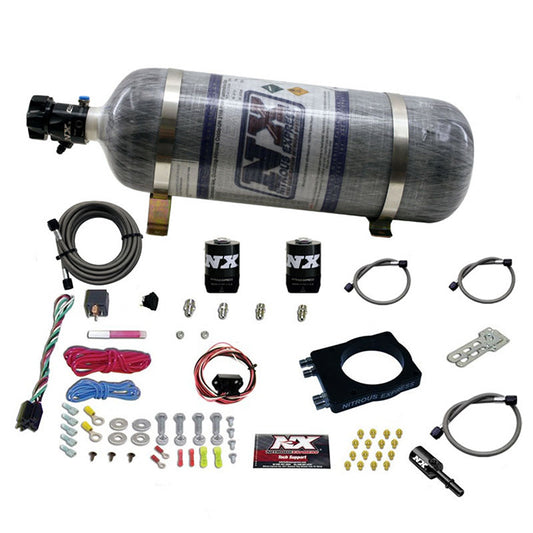 Nitrous Express - 90mm Hemi Plate System (50-400Hp) W/ 12Lb Bottle - 20990-12