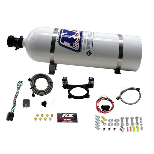 Nitrous Express - 5.0L Coyote And 7.3L Godzilla Plate System(50-200HP) WITH 15LB BOTTLE - 20948-15