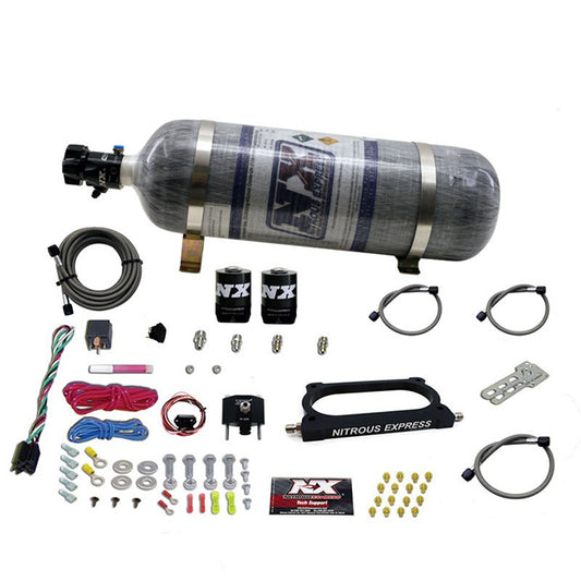 Nitrous Express - GT500 NITROUS PLATE SYSTEM (50-250HP) WITH COMPOSITE BOTTLE - 20949-12