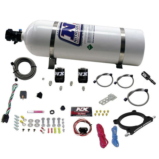 Nitrous Express - 5.0L Coyote And 7.3L Godzilla Plate System (50-250HP) W/ 15LB BOTTLE - 20951-15