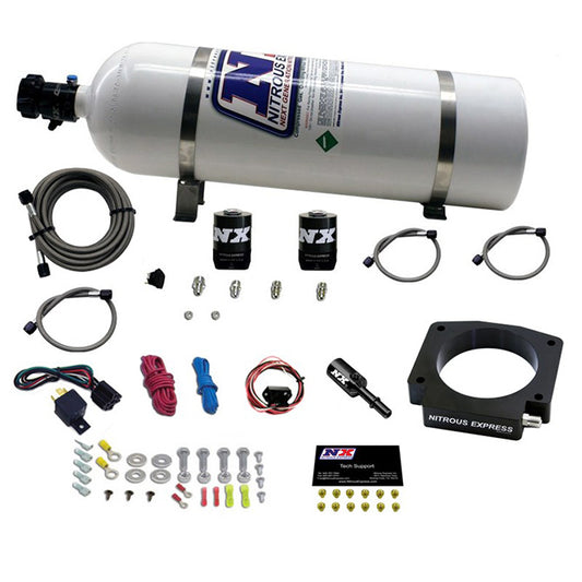 Nitrous Express - NITROUS PLATE SYSTEM- GT350 5.2L - 15LB BOTTLE - 20953-15