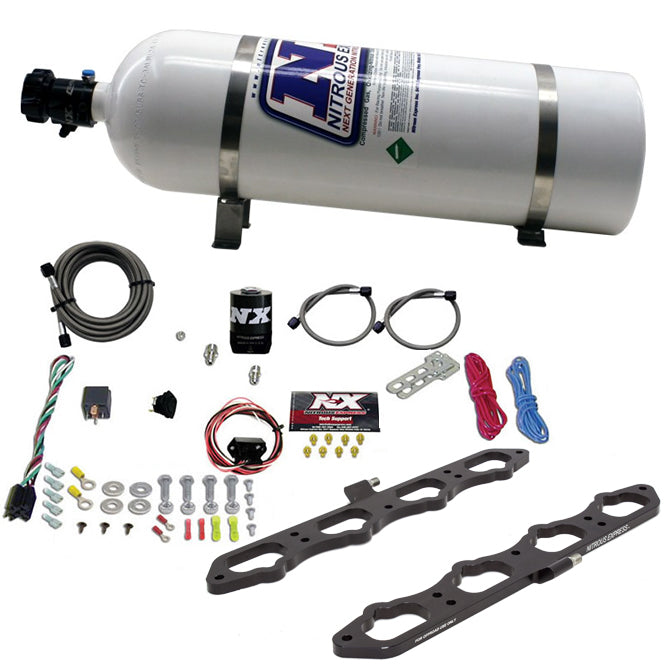 Nitrous Express - Coyote Dry Direct Port Plate System(15LB Bottle) - 20957-15