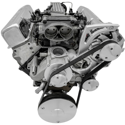 Chevy LT1 Gen II Serpentine Conversion - High Mount - ALT Only - Chrome