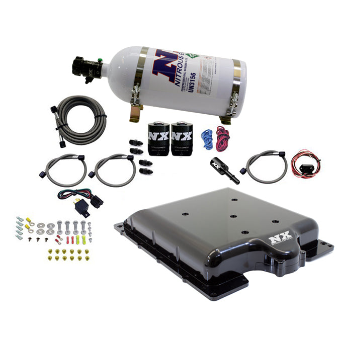 Nitrous Express - Hellcat Lid With Nitrous System (100-400HP) W/ 10LB Bottle  - 20972-10