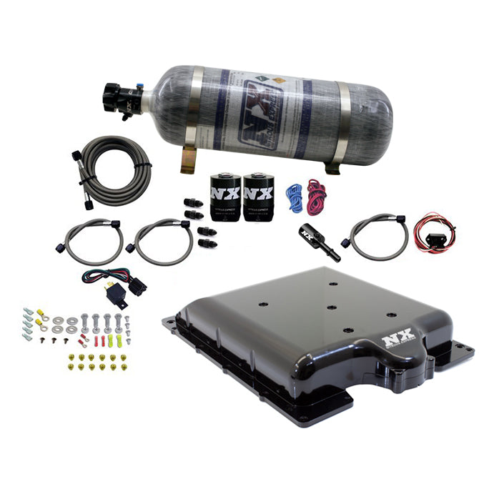 Nitrous Express - Hellcat Lid With Nitrous System (100-400HP) W/ 12LB Bottle - 20972-12