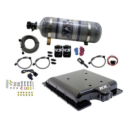 Nitrous Express - Hellcat Lid With Nitrous System (100-400HP) W/ 12LB Bottle - 20972-12
