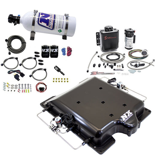 Nitrous Express - Hellcat Lid With Nitrous And Water/Methanol System (100-400HP) W/ 5LB Bottle - 20972BMF-05