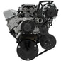 Chevy LT1 Gen II Serpentine Conversion - High Mount - PS & ALT - GMT2 - Black