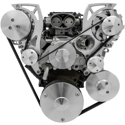 Chevy LT1 Gen II Serpentine Conversion - High Mount - AC & PS - GMT2