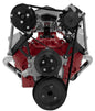 Small Block Chevy Serpentine Conversion Deluxe - AC & ALT - SWP - Black