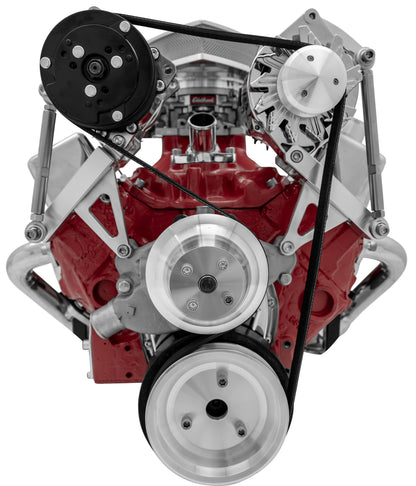 Small Block Chevy Serpentine Conversion Deluxe - AC & ALT - SWP
